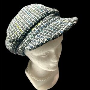 Unisex Hat Multi Colored Blend Tweed Paperboy/Newsboy Cabbie Cap/Hat